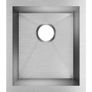 Alternate Image for Elkay Crosstown 16" Stainless Steel Kitchen Sink, 16 Gauge, Polished Satin, EFU131610T