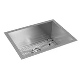 Elkay Crosstown 24" Stainless Steel Kitchen Sink, 16 Gauge, Polished Satin, EFU211510TC