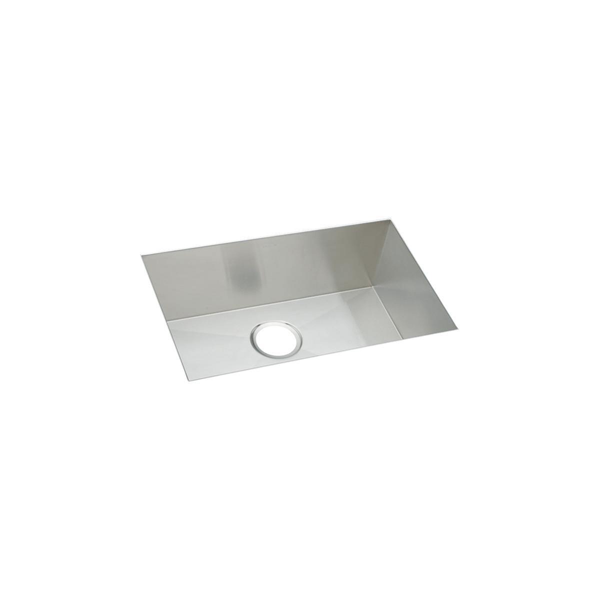 Elkay Crosstown 24" Stainless Steel Kitchen Sink, Polished Satin, EFU211510T - The Sink Boutique