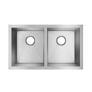 Alternate Image for Elkay Crosstown 31" Stainless Steel Kitchen Sink, 50/50 Double Bowl, 16 Gauge, Polished Satin, EFU311810T