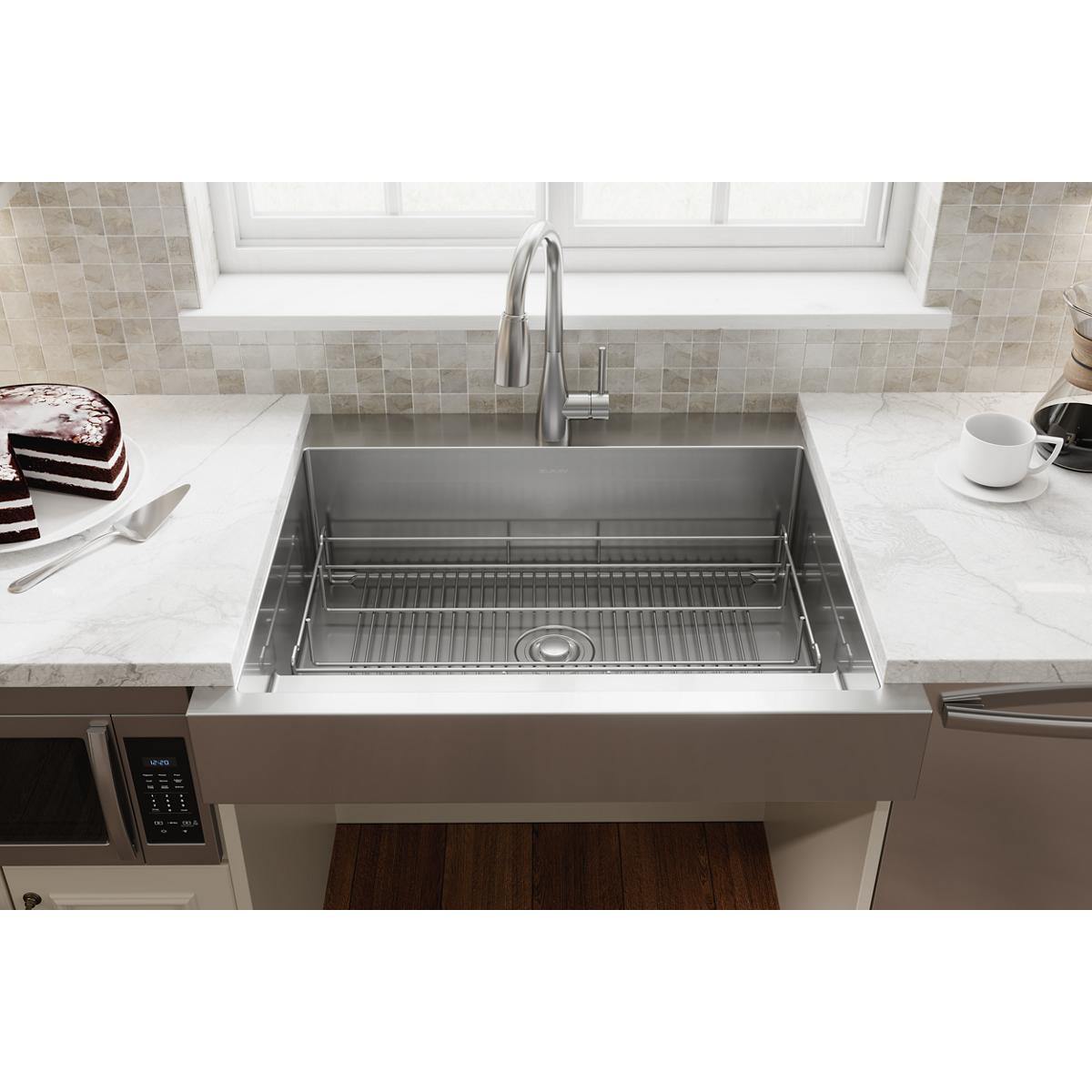 Elkay Dart Canyon Stainless Steel 27-1/2" x 13" x 4-3/8" Reversible Bottom Grid, CTXBG2813R