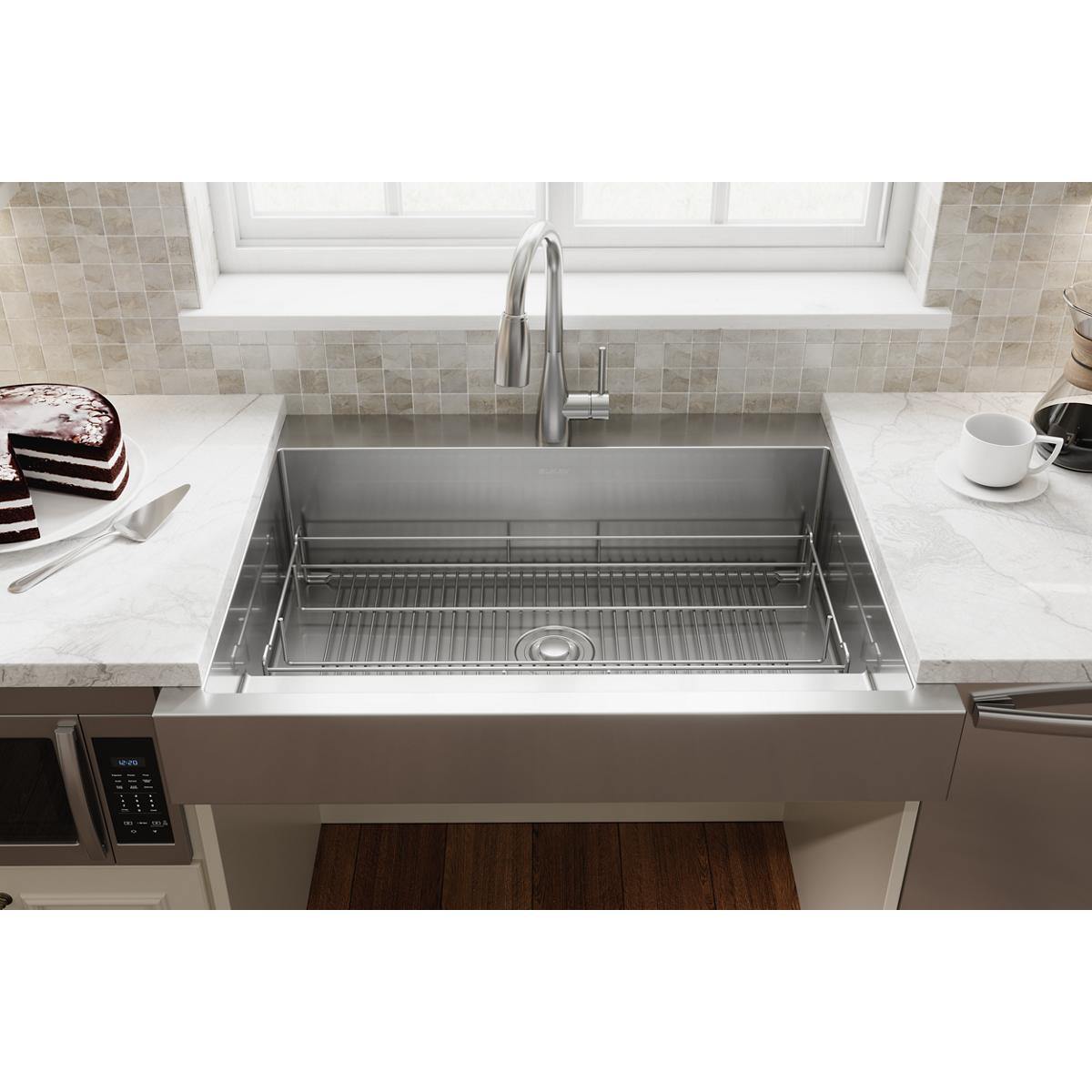 Elkay Dart Canyon Stainless Steel 30-1/2" x 13" x 4-3/8" Reversible Bottom Grid, CTXBG3113R