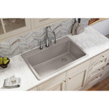 Elkay Classic 33" Quartz Kitchen Sink, Greige, ELG13322GR0