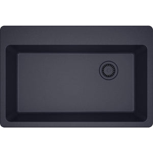 Alternate Image for Elkay Classic 33" Quartz Kitchen Sink, Dusk Gray, Pre-scored for up to 7 Faucet Hole, ELG13322GY0