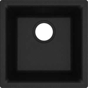 Alternate Image for Elkay Classic 16" Quartz Bar Sink, Black, ELG1616BK0