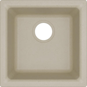 Alternate Image for Elkay Classic 16" Quartz Bar Sink, Bisque, ELG1616BQ0