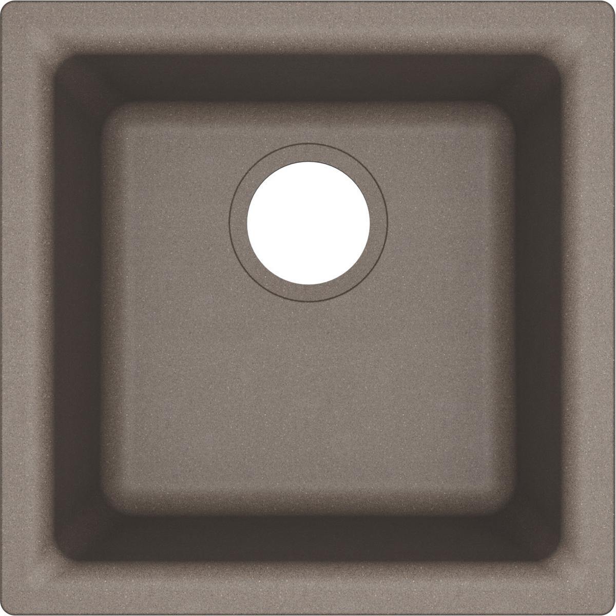 Elkay Classic 16" Quartz Bar Sink, Greige, ELG1616GR0