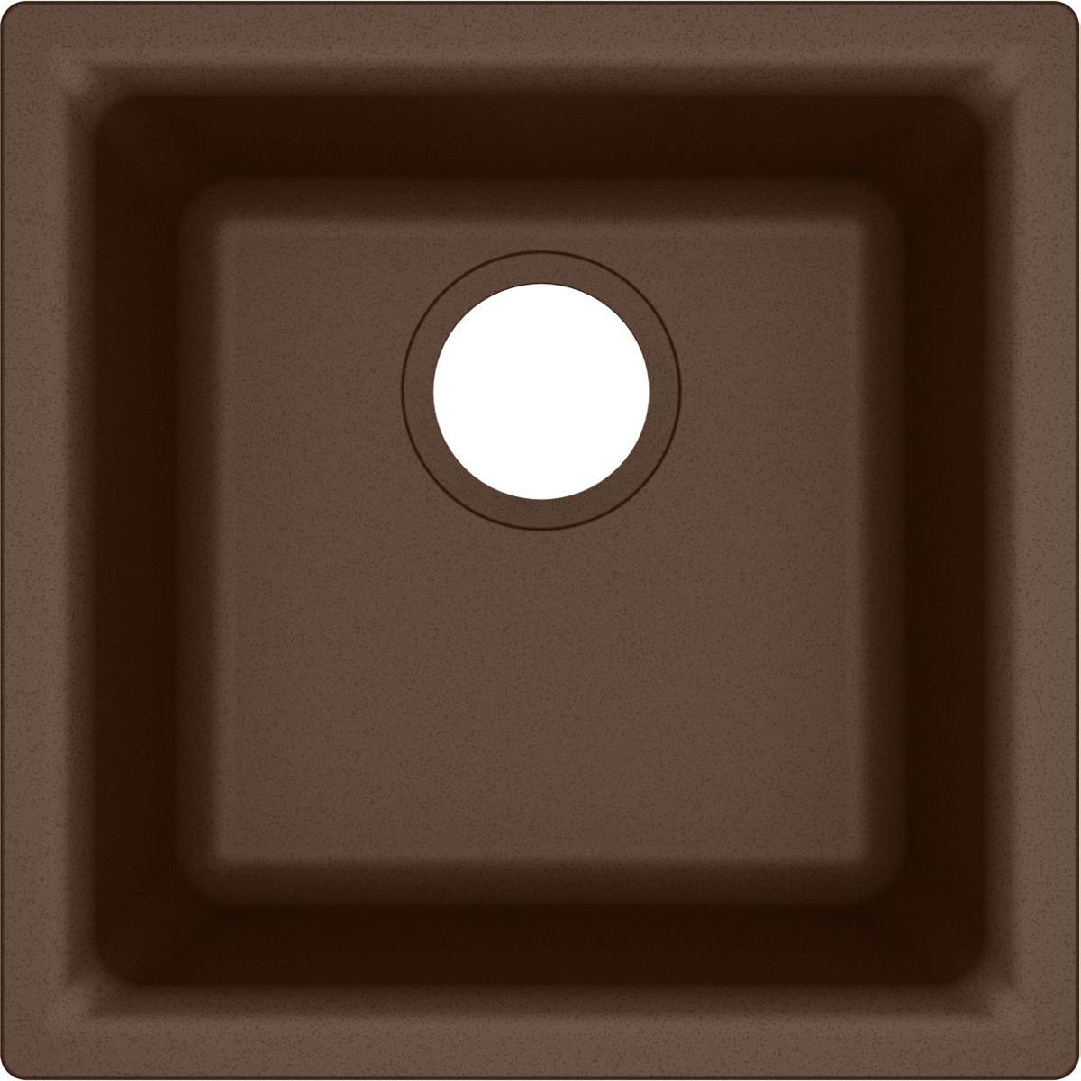 Elkay Classic 16" Quartz Bar Sink, Mocha, ELG1616MC0