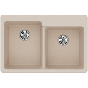 Alternate Image for Elkay Classic 33" Quartz Kitchen Sink, 50/50 Double Bowl, Putty, ELG250RPT0