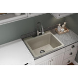 Elkay Classic 25" Quartz Laundry Sink, Putty, ELG252212PDPT0 - The Sink Boutique