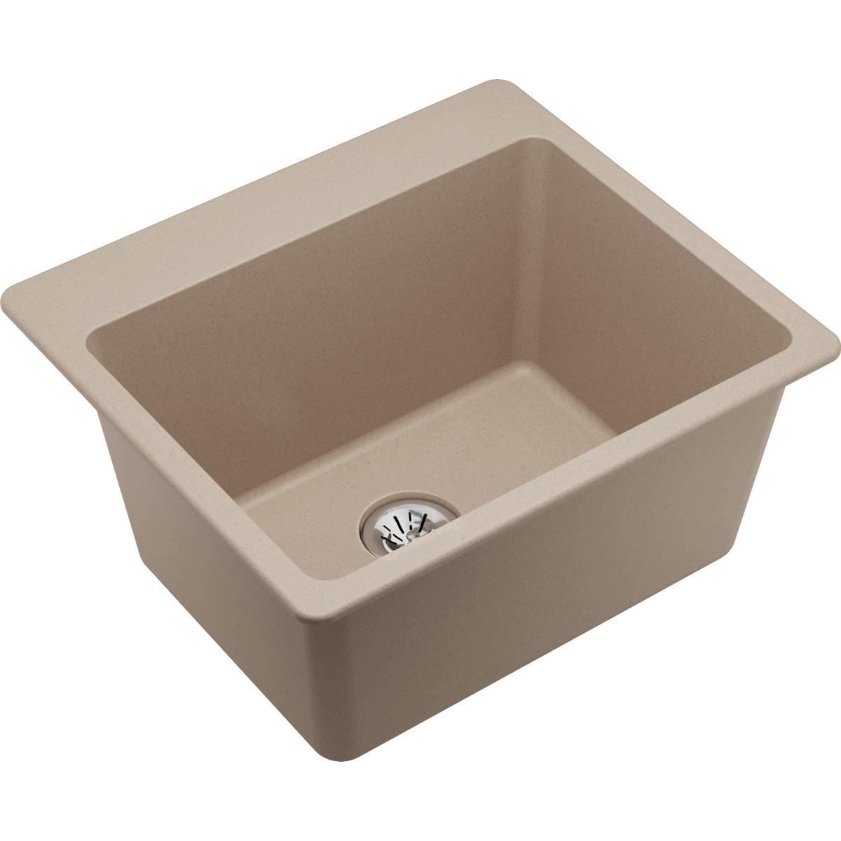 Elkay Classic 25" Quartz Laundry Sink, Putty, ELG252212PDPT0 - The Sink Boutique