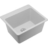 Elkay Classic 25" Quartz Laundry Sink, White, ELG252212PDWH0 - The Sink Boutique