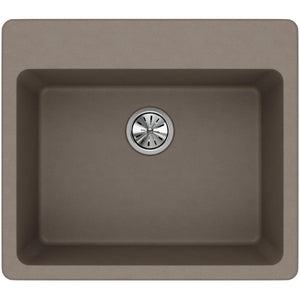Alternate Image for Elkay Classic 25" Quartz Kitchen Sink, Greige, ELG2522GR0
