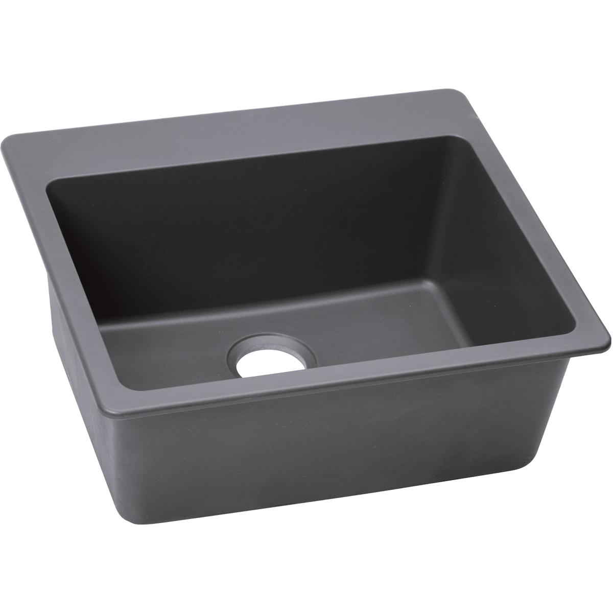 Elkay Classic 25" Quartz Kitchen Sink, Greystone, ELG2522GS0 - The Sink Boutique