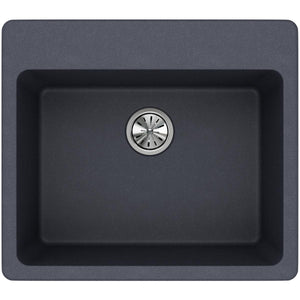 Alternate Image for Elkay Classic 25" Quartz Kitchen Sink, Dusk Gray, Pre-scored for up to 5 Faucet Hole, ELG2522GY0
