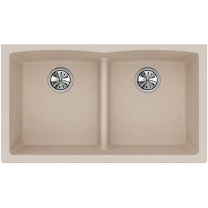 Alternate Image for Elkay Classic 33" Quartz Kitchen Sink, 50/50 Double Bowl, Putty, ELGDULB3322PT0