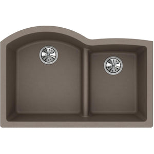 Alternate Image for Elkay Classic 33" Quartz Kitchen Sink, 55/45 Double Bowl, Greige, ELGHU3322RGR0