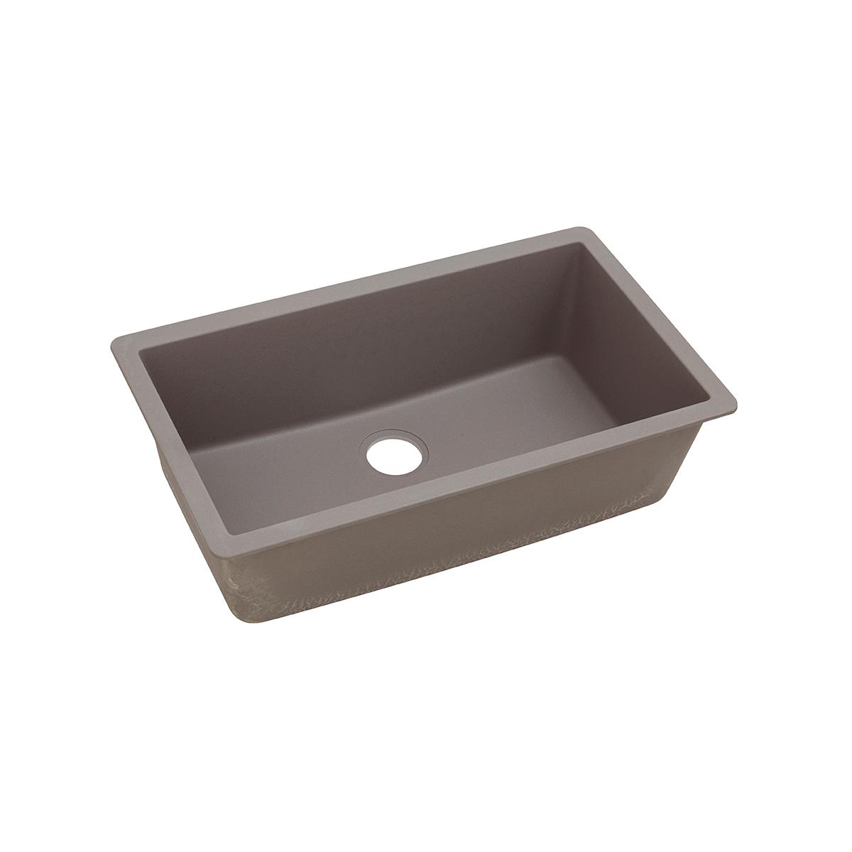 Elkay Classic 33" Quartz Kitchen Sink, Greige, ELGRU13322GR0 - The Sink Boutique