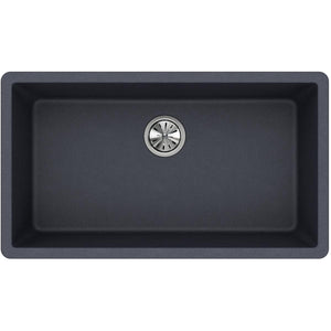 Alternate Image for Elkay Classic 33" Quartz Kitchen Sink, Dusk Gray, ELGRU13322GY0