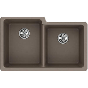 Alternate Image for Elkay Classic 33" Quartz Kitchen Sink, 50/50 Double Bowl, Greige, ELGU250RGR0