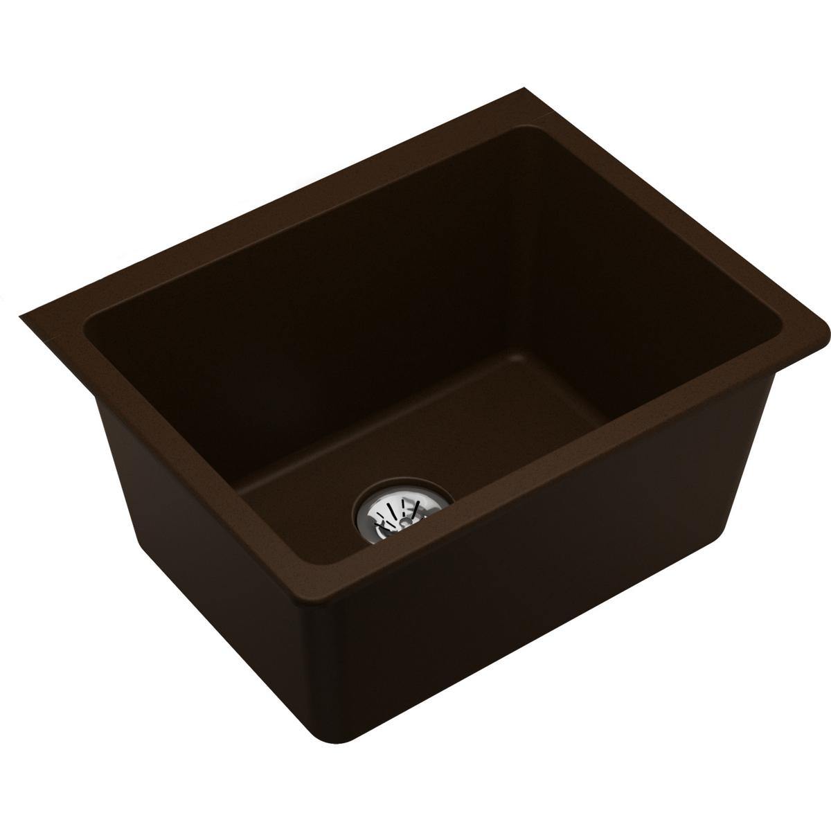 Elkay Classic 25" Quartz Laundry Sink, Mocha, ELGU251912PDMC0 - The Sink Boutique