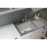 Elkay Classic 25" Quartz Laundry Sink, White, ELGU251912PDWH0 - The Sink Boutique