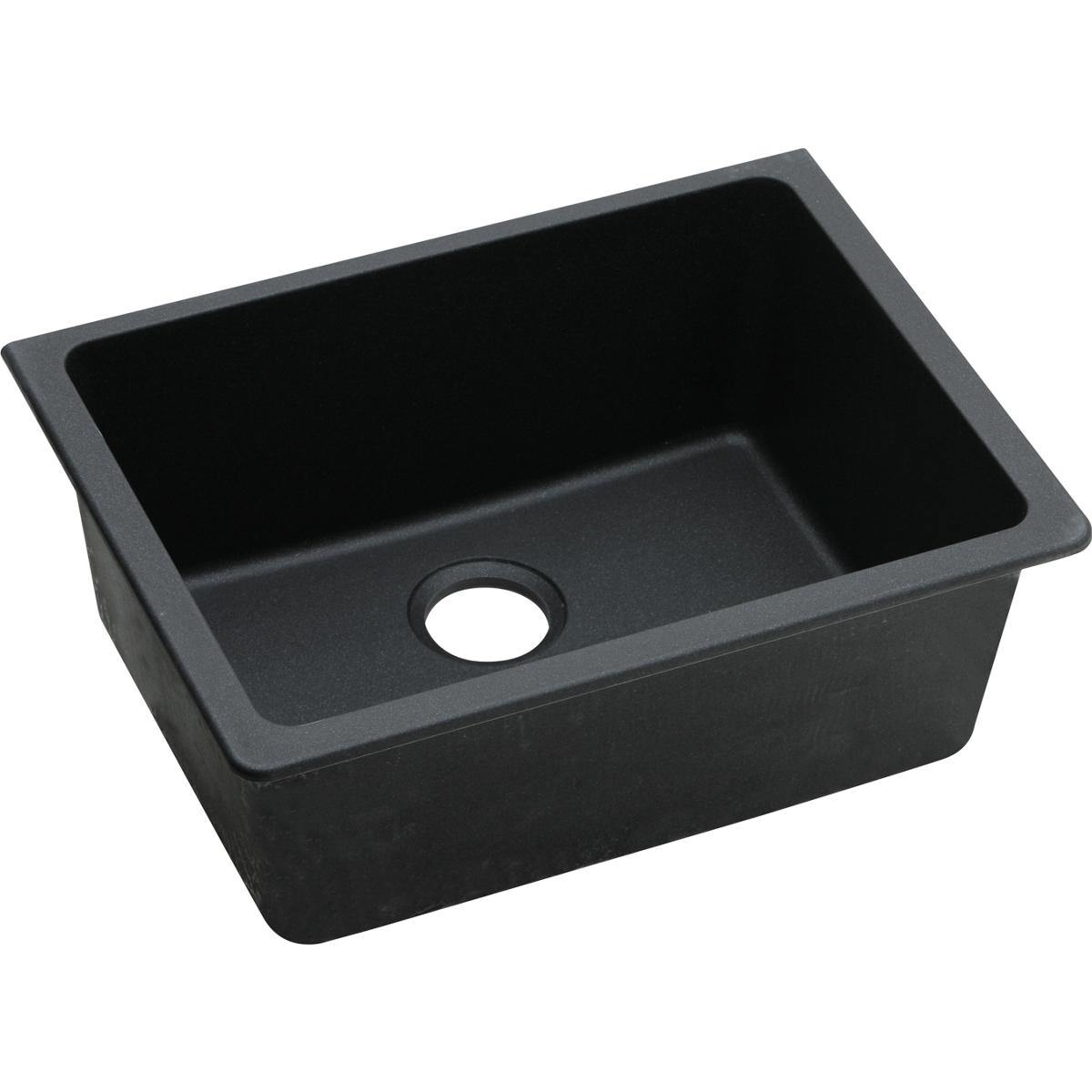 Elkay Classic 25" Quartz Kitchen Sink, Black, ELGU2522BK0 - The Sink Boutique
