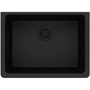 Alternate Image for Elkay Classic 25" Quartz Kitchen Sink, Black, ELGU2522BK0