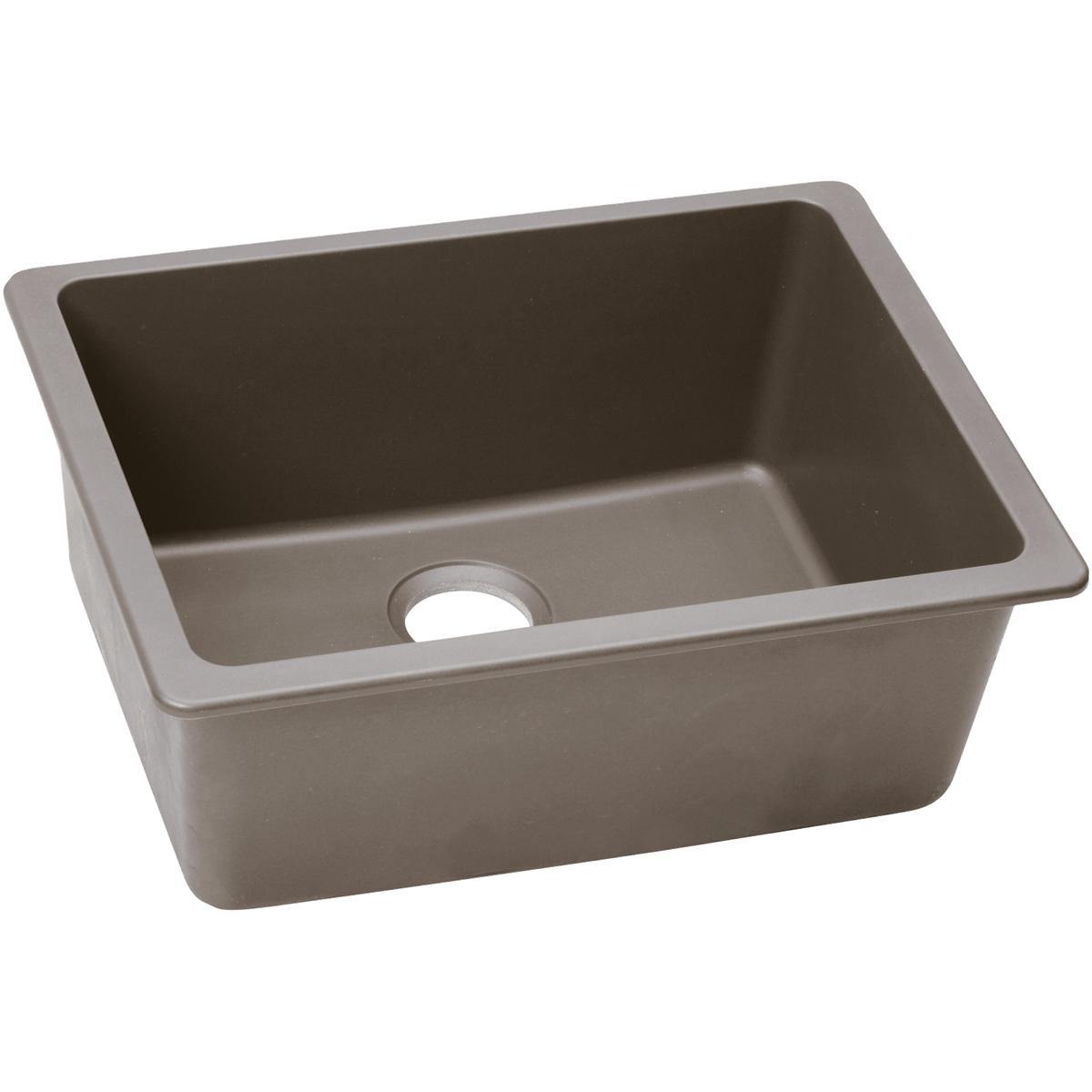 Elkay Classic 25" Quartz Kitchen Sink, Greige, ELGU2522GR0 - The Sink Boutique