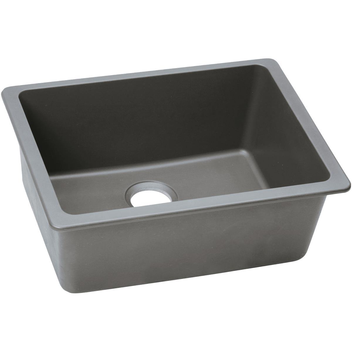 Elkay Classic 25" Quartz Kitchen Sink, Greystone, ELGU2522GS0 - The Sink Boutique