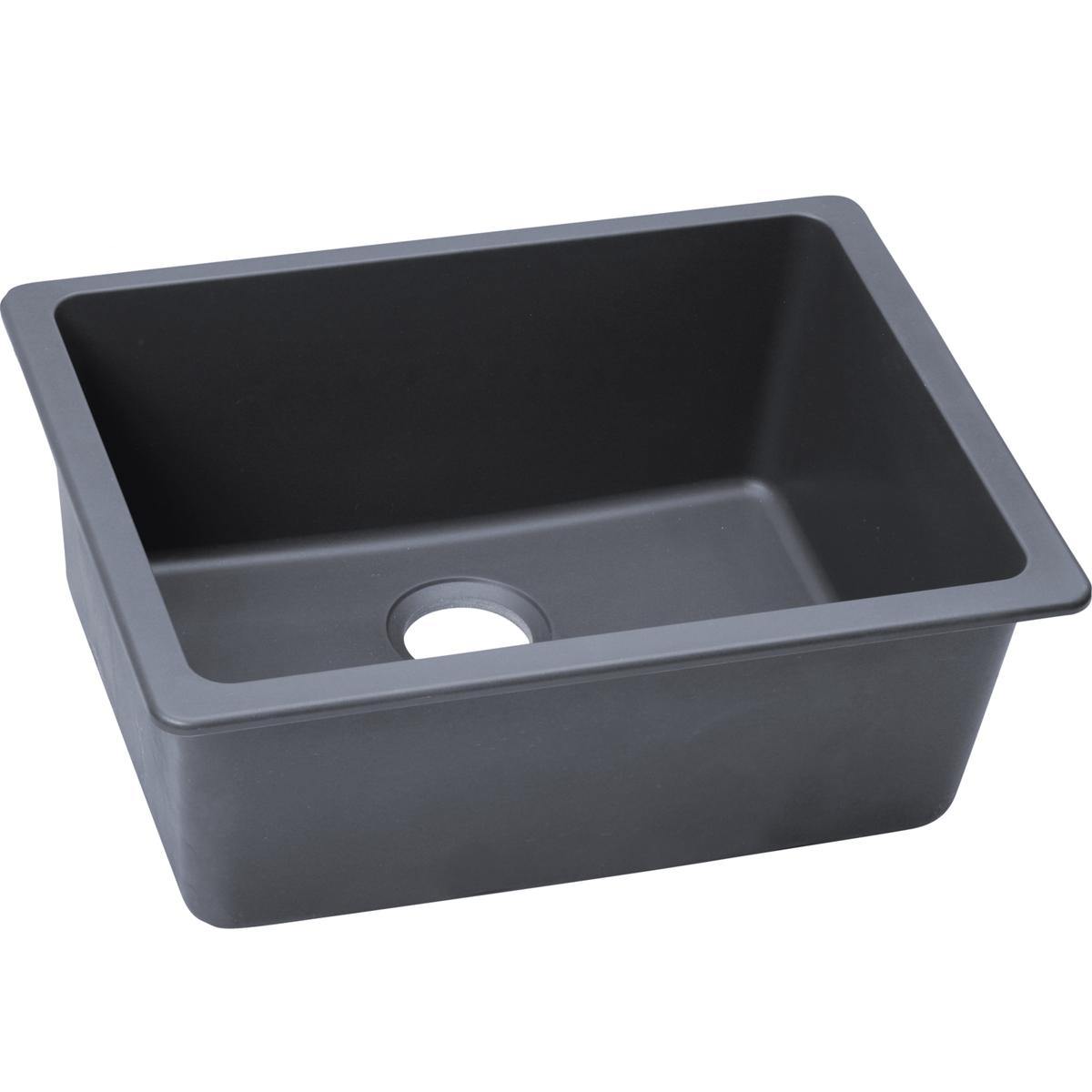 Elkay Classic 25" Quartz Kitchen Sink, Dusk Gray, ELGU2522GY0 - The Sink Boutique
