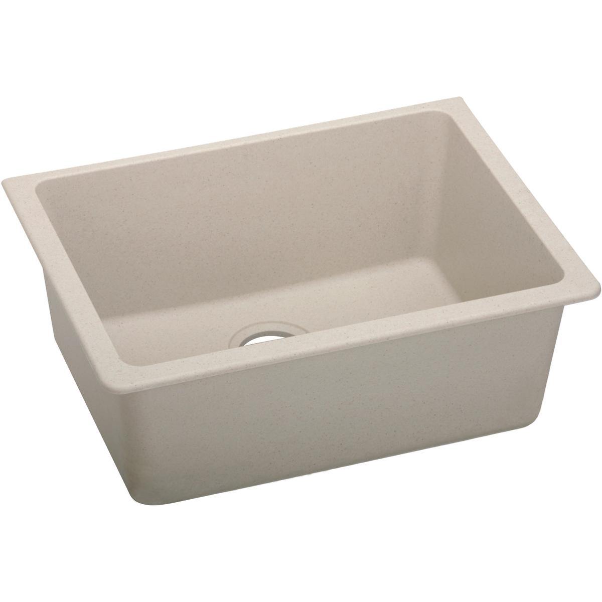 Elkay Classic 25" Quartz Kitchen Sink, Putty, ELGU2522PT0 - The Sink Boutique