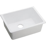 Elkay Classic 25" Quartz Kitchen Sink, White, ELGU2522WH0 - The Sink Boutique