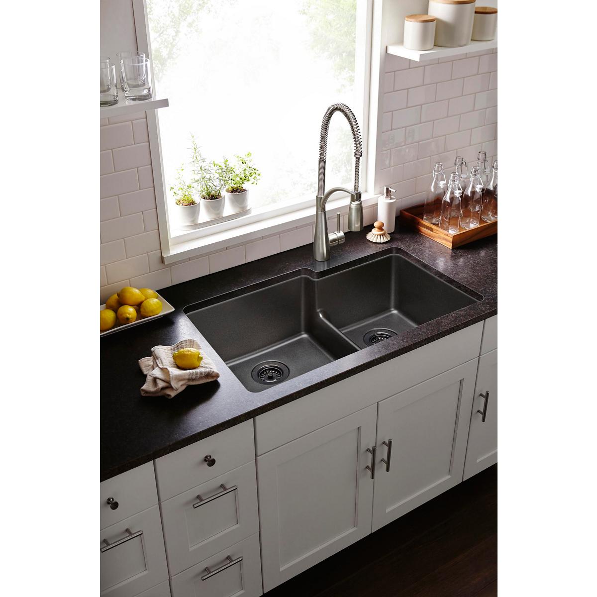 Elkay LKAV4061LS Avado Single Hole Kitchen Faucet with Semi-Professional Spout Forward Only Lever Handle Lustrous Steel