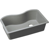 Elkay Classic 33" Quartz Kitchen Sink, Greystone, ELGUS3322RGS0 - The Sink Boutique