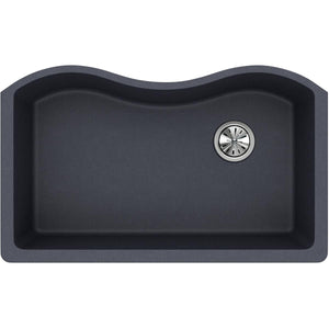 Alternate Image for Elkay Classic 33" Quartz Kitchen Sink, Dusk Gray, ELGUS3322RGY0