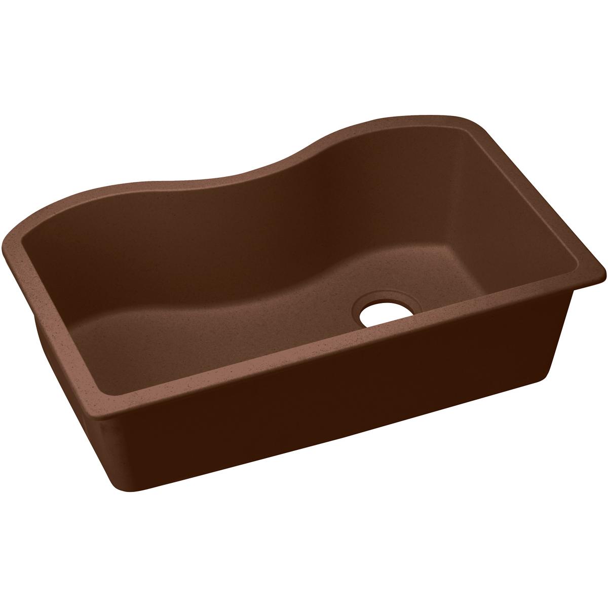 Elkay Classic 33" Quartz Kitchen Sink, Mocha, ELGUS3322RMC0 - The Sink Boutique