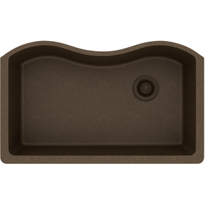Alternate Image for Elkay Classic 33" Quartz Kitchen Sink, Mocha, ELGUS3322RMC0
