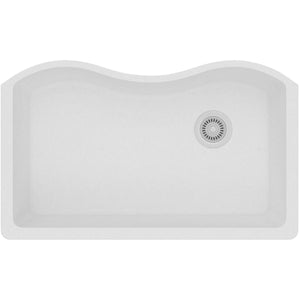 Alternate Image for Elkay Classic 33" Quartz Kitchen Sink, White, ELGUS3322RWH0