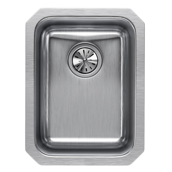 Elkay Lustertone Classic 14" Stainless Steel Kitchen Sink, Lustrous Satin, ELUH1116