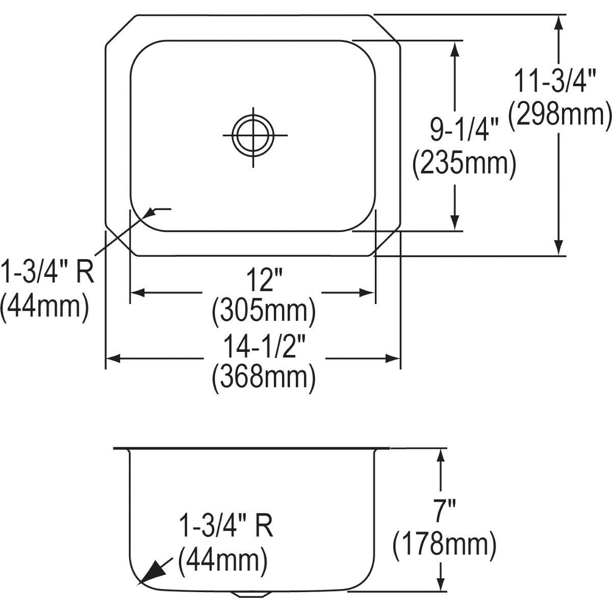 Elkay Lustertone Classic 15" Stainless Steel Bar Sink Kit, Lustrous Satin, ELUH129DBG - The Sink Boutique