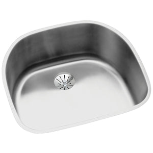 Alternate Image for Elkay Lustertone Classic 24" Stainless Steel Kitchen Sink, 18 Gauge, Lustrous Satin, ELUH211810PD