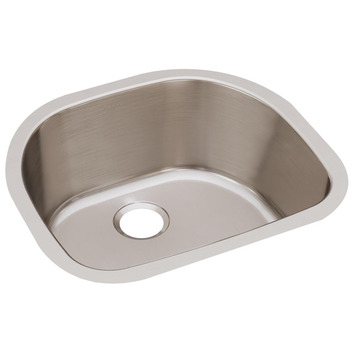 Elkay Lustertone Classic 24" Stainless Steel Kitchen Sink, Lustrous Satin, ELUH211810 - The Sink Boutique