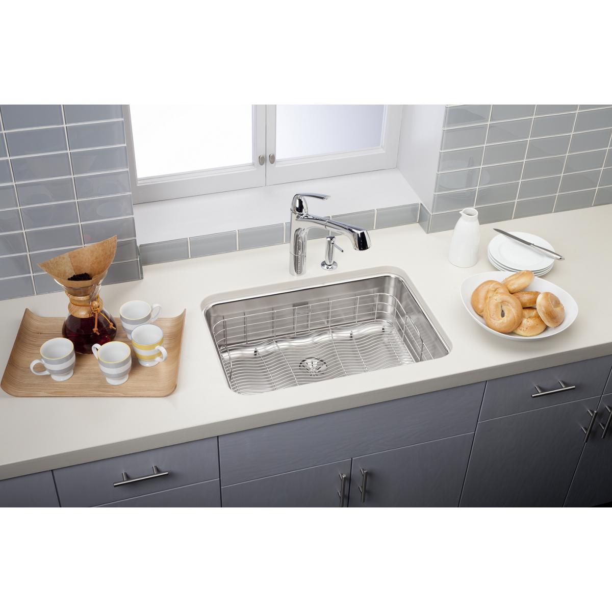 Elkay Lustertone Classic 27" Stainless Steel Kitchen Sink, Lustrous Satin, ELUH2416PD - The Sink Boutique