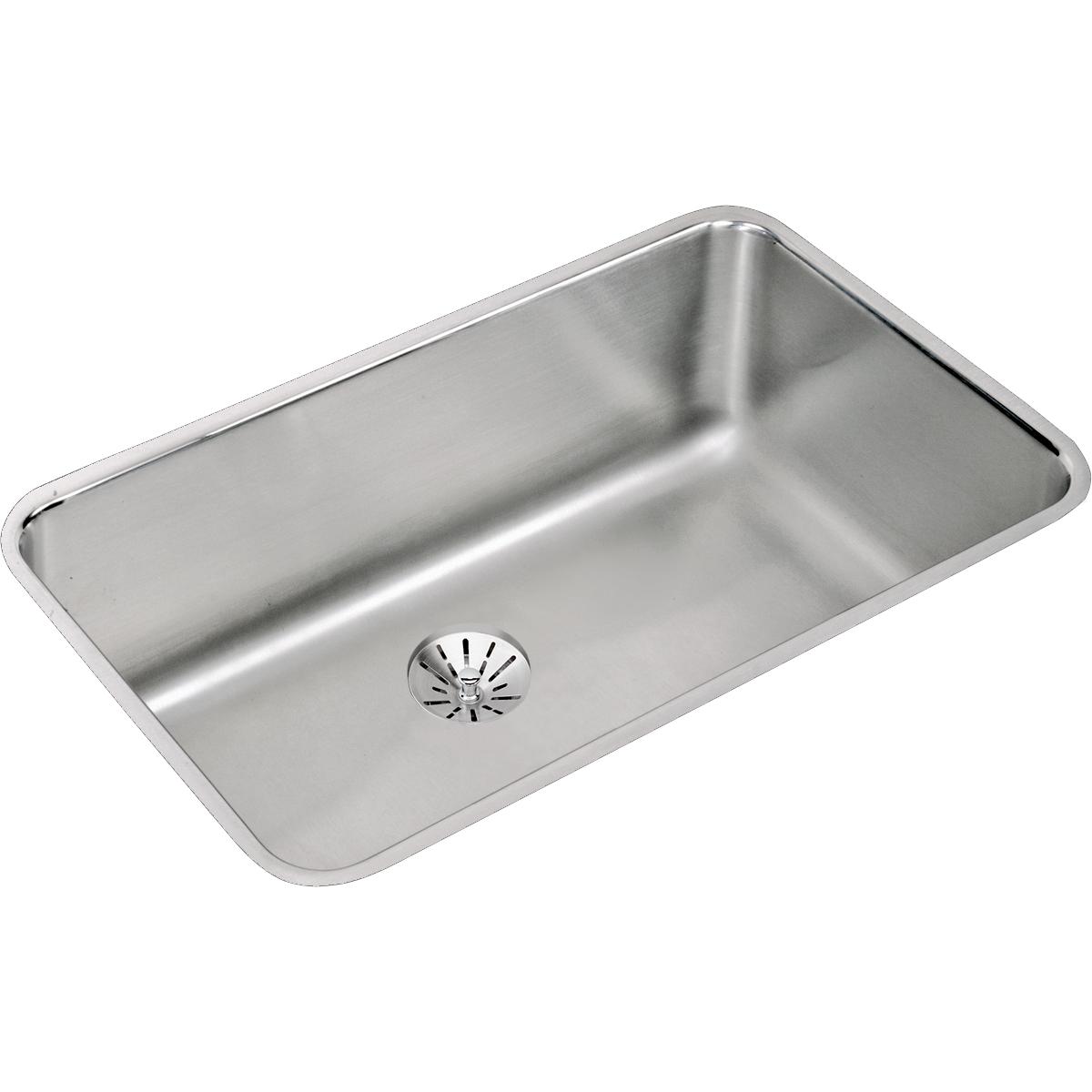 Elkay Lustertone Classic 31" Stainless Steel Kitchen Sink, Lustrous Satin, ELUH281610PD - The Sink Boutique