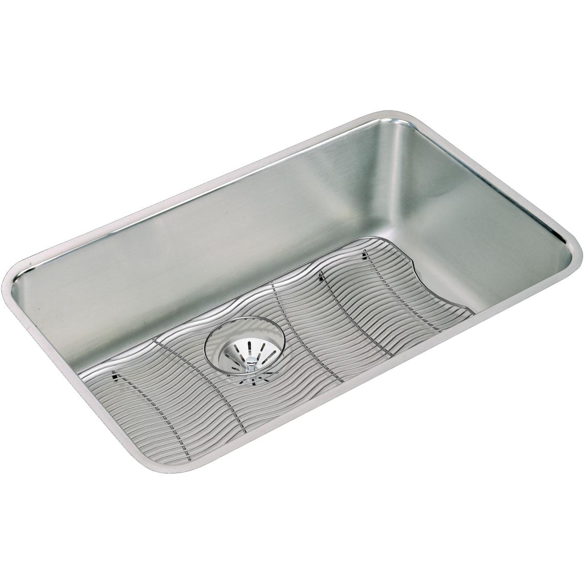 Elkay Lustertone Classic 31" Stainless Steel Kitchen Sink Kit, Lustrous Satin, ELUH281610PDBG - The Sink Boutique
