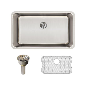 Alternate Image for Elkay Lustertone Classic 31" Stainless Steel Kitchen Sink Kit, Lustrous Satin, ELUH281610PDBG