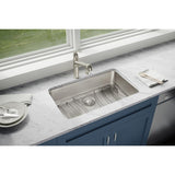 Elkay Lustertone Classic 31" Stainless Steel Kitchen Sink Kit, Lustrous Satin, ELUH2816DBG - The Sink Boutique