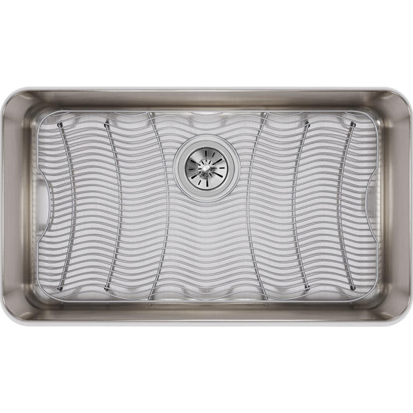 Elkay Lustertone Classic 31" Stainless Steel Kitchen Sink Kit, Lustrous Satin, ELUH2816DBG