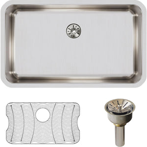Alternate Image for Elkay Lustertone Classic 31" Stainless Steel Kitchen Sink Kit, Lustrous Satin, ELUH2816PDBG